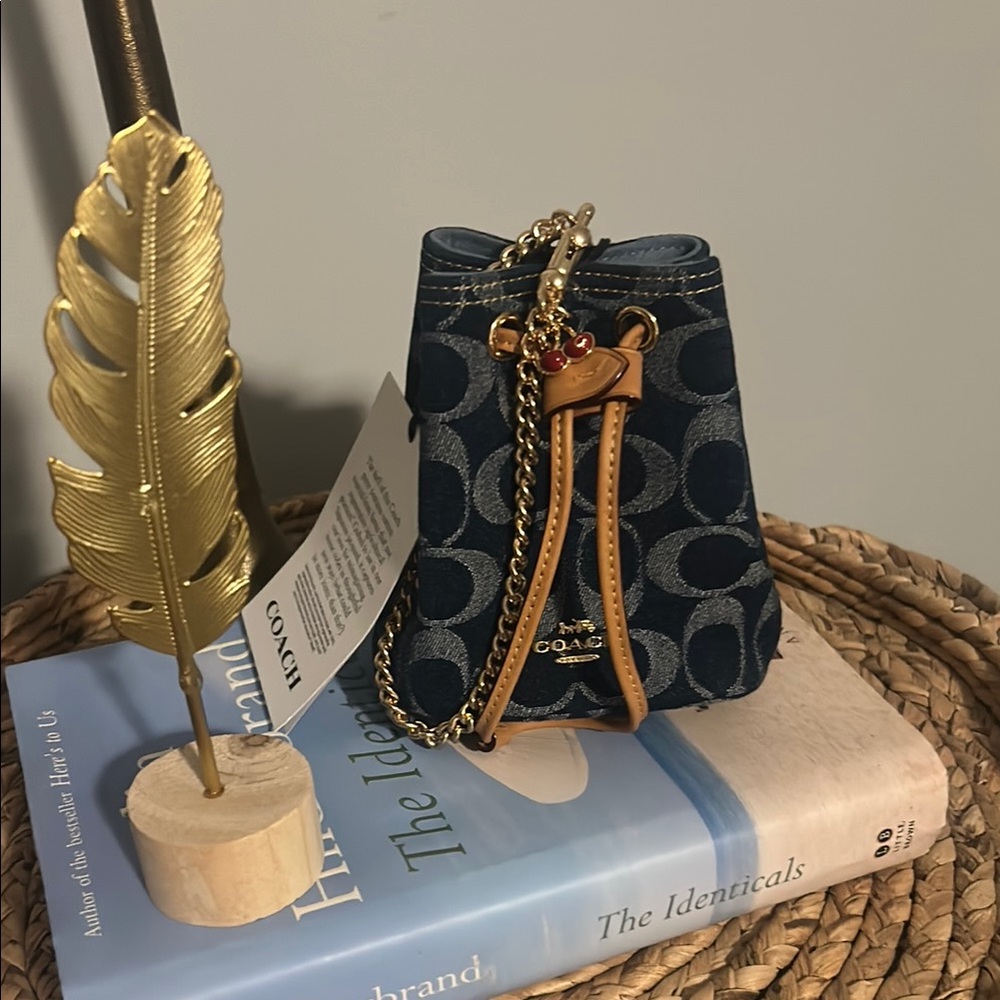 Coach Blue Mini Signature Bag